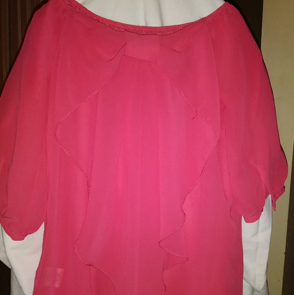 Dark pink shirt